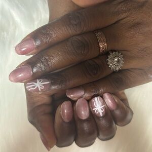 Elegant Pink Nail Art
